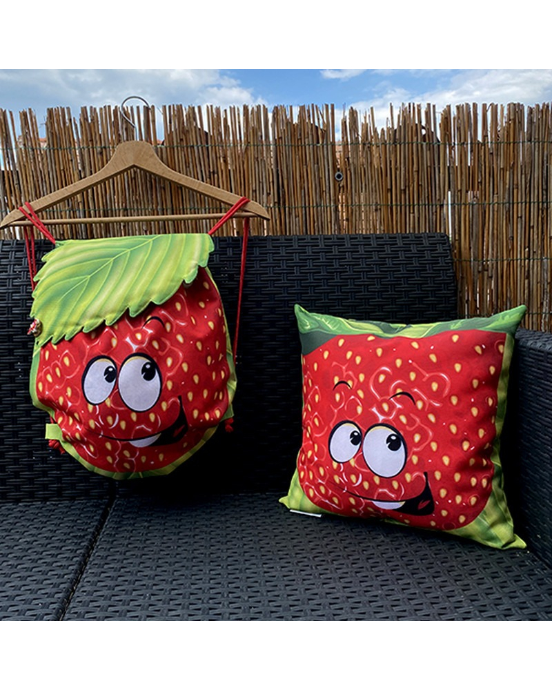 Dětský batůžek 39x35 cm - JAHODA