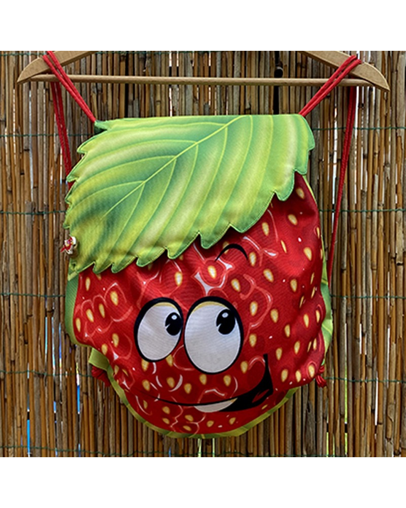 PANEL - stahovací batůžek JAHODA