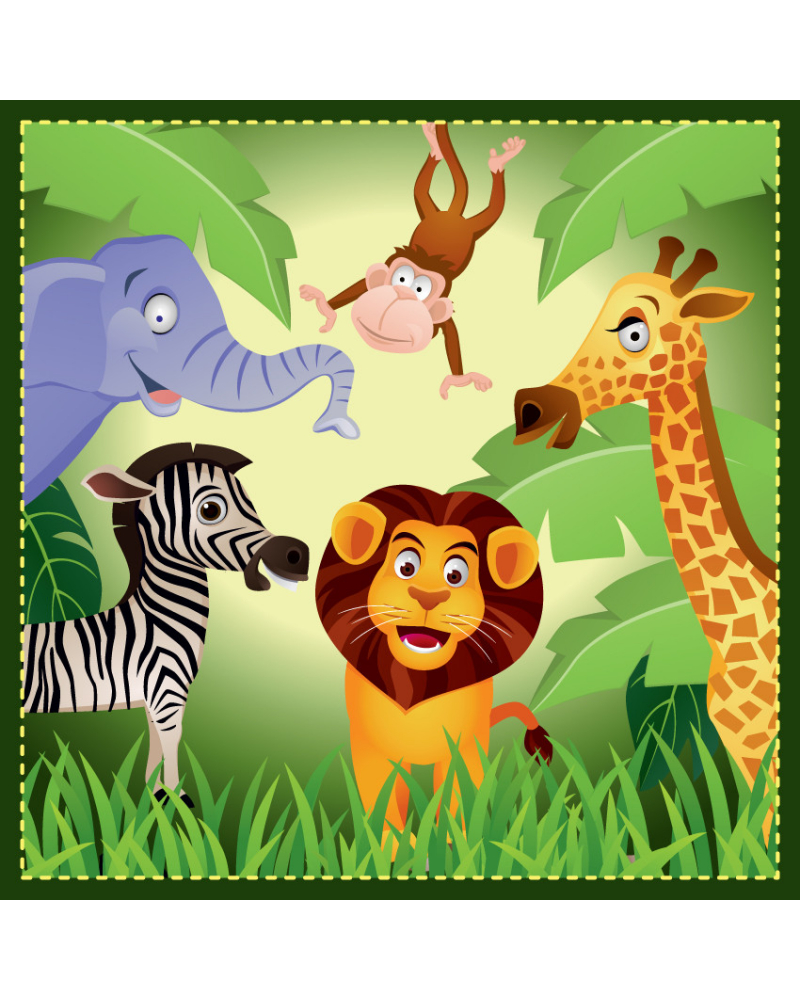 Dětský polštářek DŽUNGLE