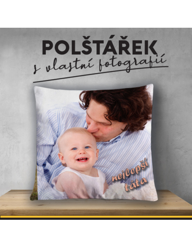 polštářek s vlastní fotkou - oboustranný