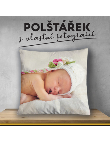 polštářek s vlastní fotkou - oboustranný