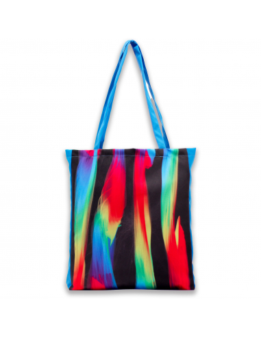 pevná plátěná nákupní taška - NEON FLAME