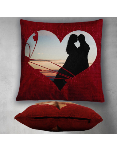 Polštářek SRDCE s linkou - s vlastní...