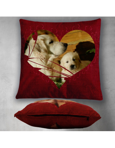 Polštářek SRDCE s linkou - s vlastní...