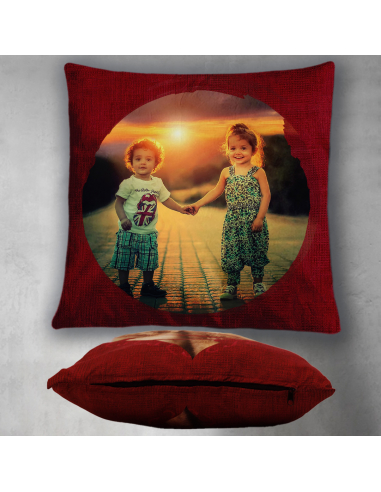 Polštářek V KRUHU - s vlastní fotkou