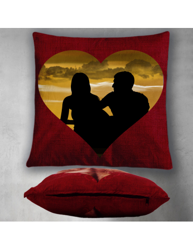 Polštářek SRDCE - s vlastní fotkou