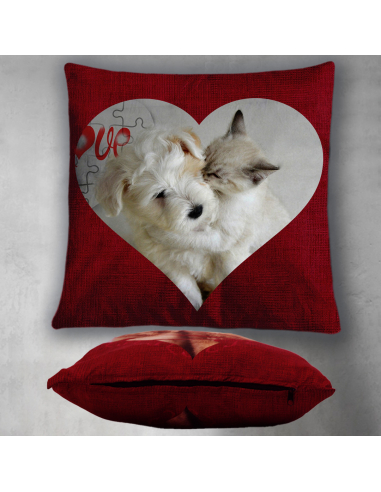 Polštářek SRDCE - s vlastní fotkou