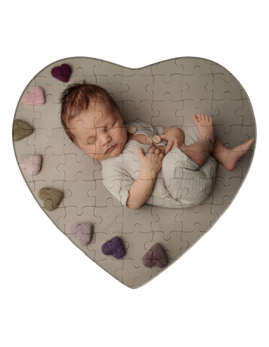 PUZZLE srdce 76 dílků