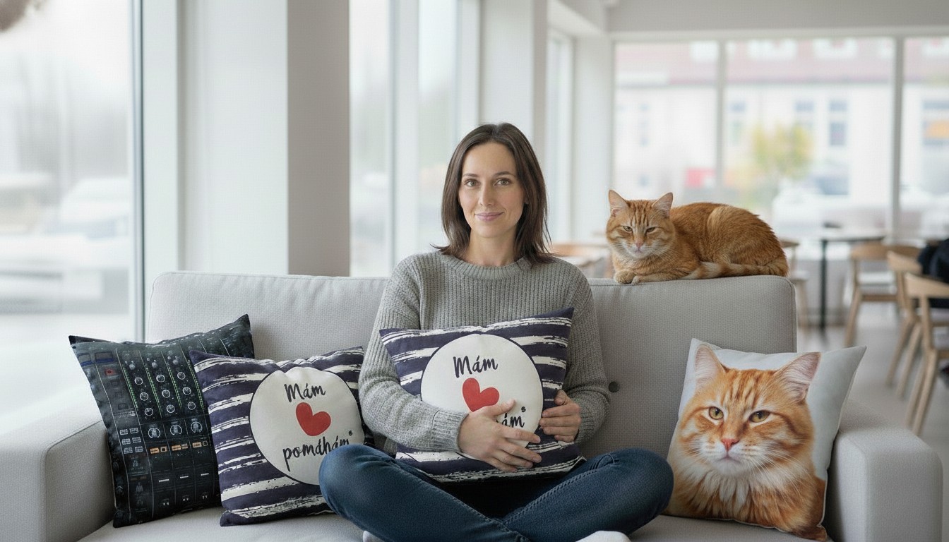 Polštářek s potiskem